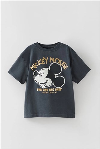 Orijinal Marka Mickey Mouse Baskılı Çocuk T-shirt